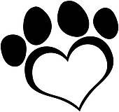 Dog Paw Print Clipart And Illustration  533 Dog Paw Print Clip Art