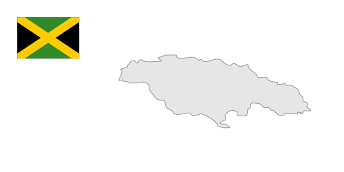 Jamaica Map Clipart Vector