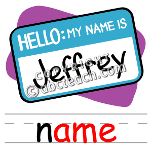 Name Clipart Namephonicscolorlabeled Pw Png