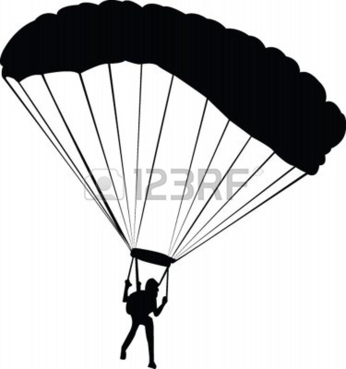 Paratrooper Clipart 5332031 Skydiving  Vector Jpg