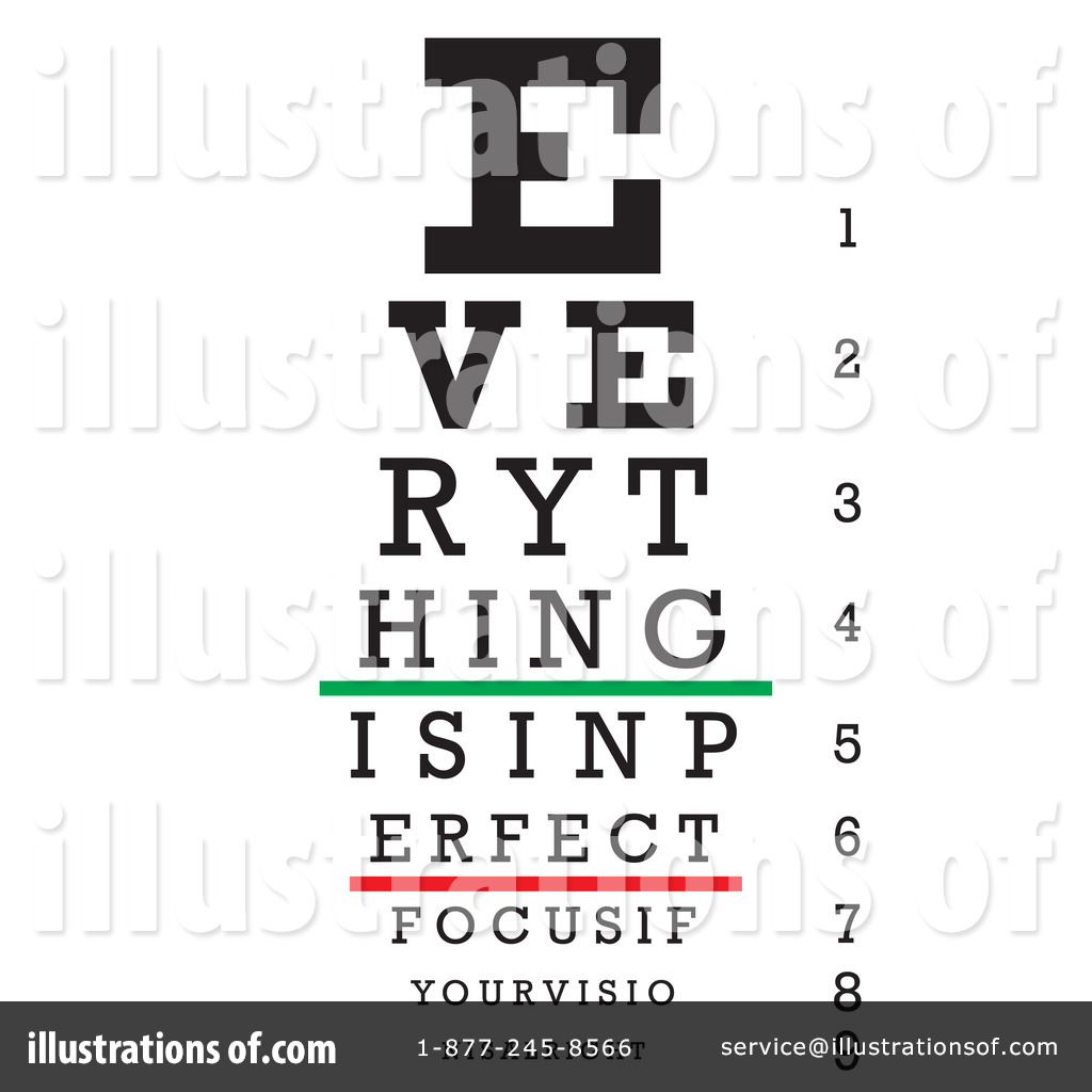 Royalty Free  Rf  Eye Chart Clipart Illustration By Arena Creative