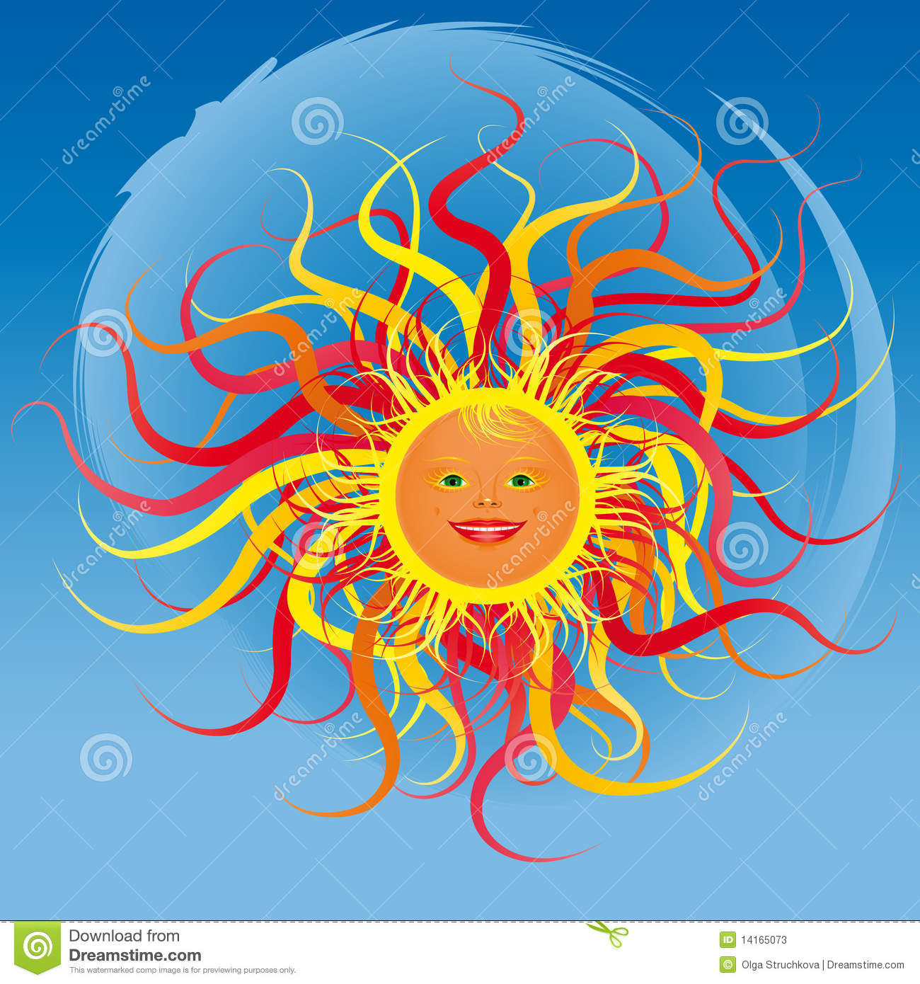 The Curly Sun Stock Photos   Image  14165073