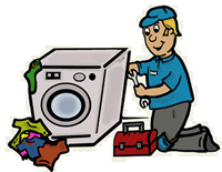 Washer   Dryer Repair Clipart