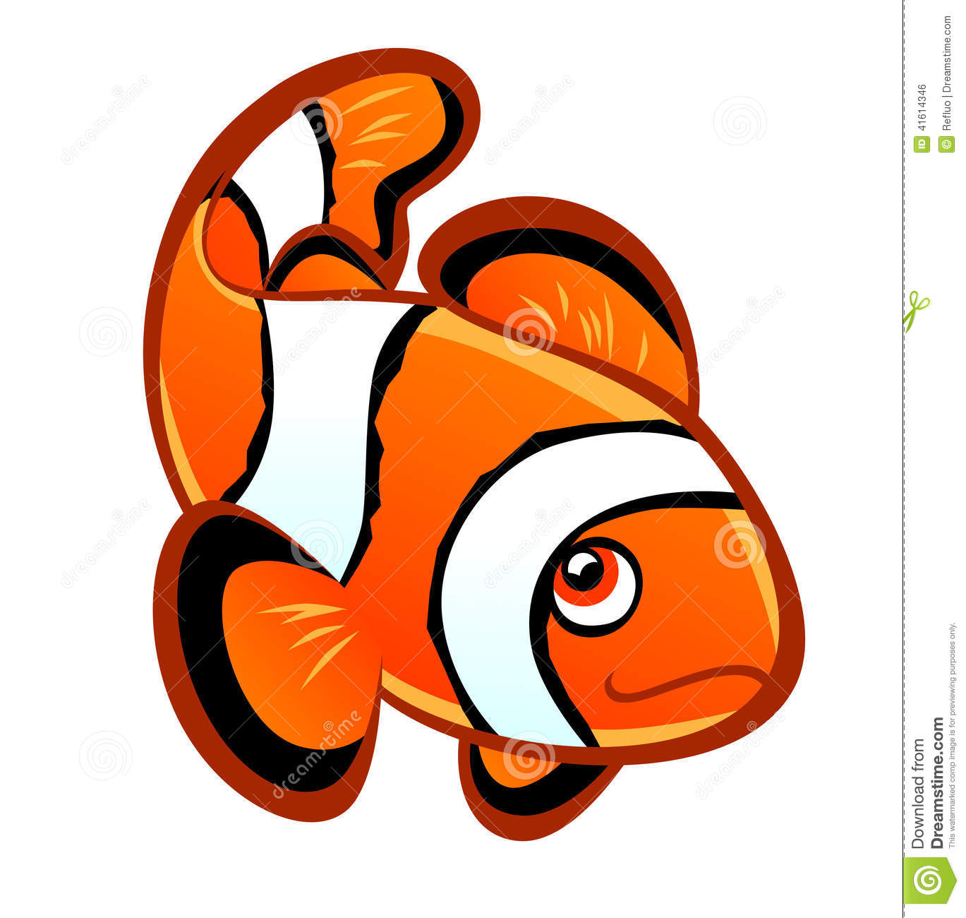Cartoon Clownfish Stock Vector   Image  41614346