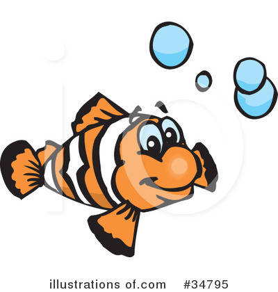 Clown Fish Clipart  34795 By Dennis Holmes Designs   Royalty Free  Rf