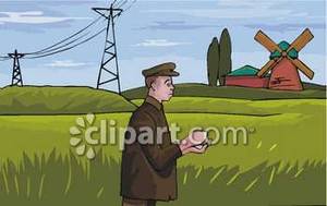 Dutch Farmer   Royalty Free Clipart Picture
