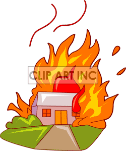 Fire Fire House Burning Burn Burnt Fire300 Gif Clip Art People Fire