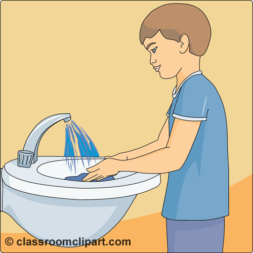 Health   Washing Hands 01a   Classroom Clipart