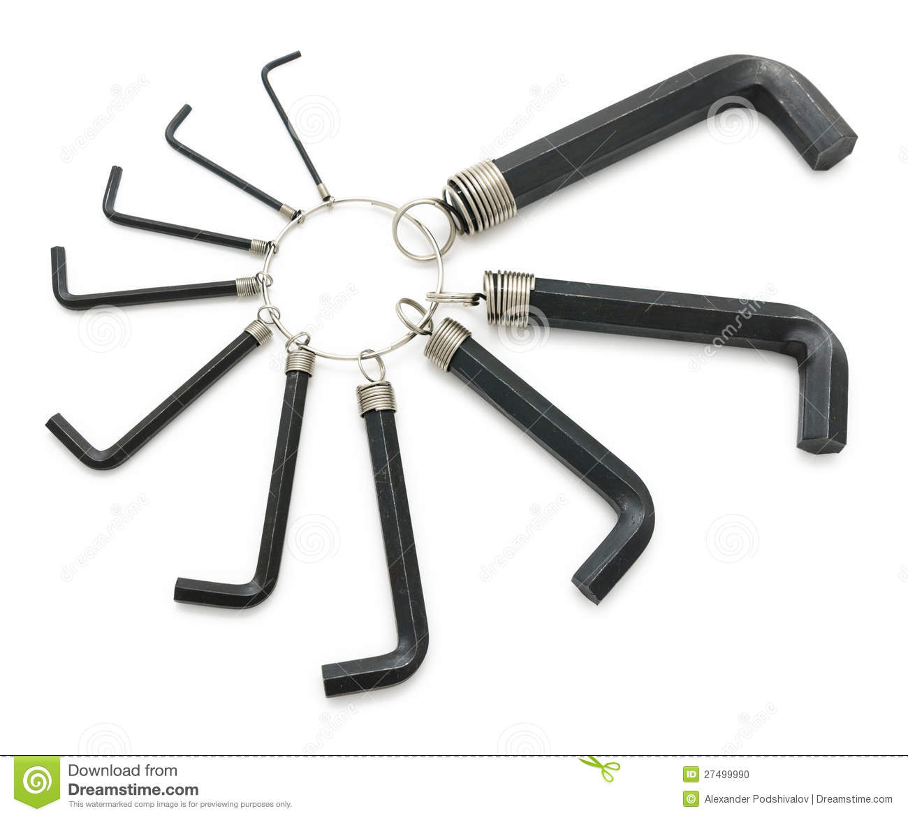 Hex Nut Wrenches Stock Photo   Image  27499990