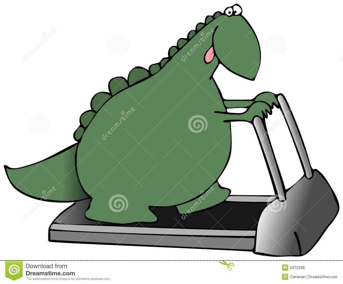 Man On Treadmill Clipart Dinosaur On A Treadmill