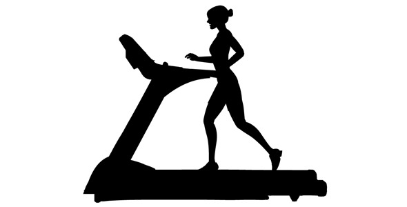 Motion Graphics   Silhouette Running On A Treadmill   Videohive