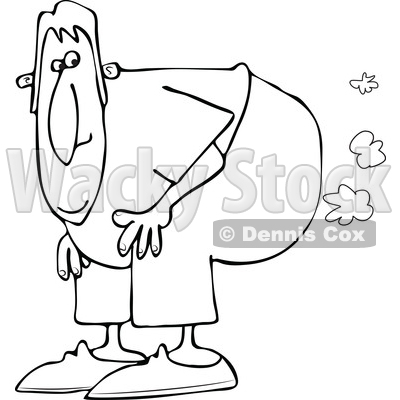 Over With Fart Clouds   Royalty Free Vector Clipart   Djart  1197915