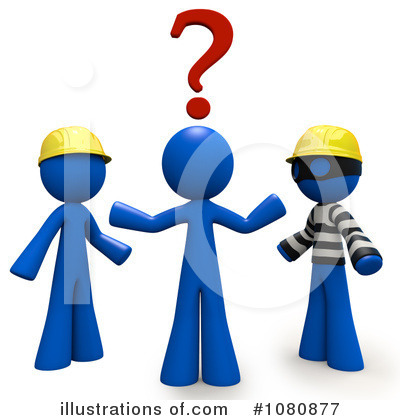 Royalty Free  Rf  Contractor Clipart Illustration By Leo Blanchette