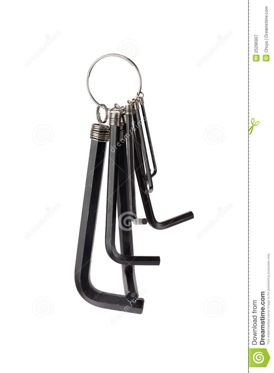 Royalty Free Stock Photography  Hex Key Wrench Set