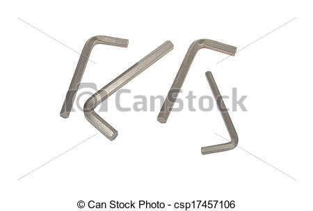 Stock Photography Of Allen Wrench Hexahedrons   Hex Wrench Isolated On