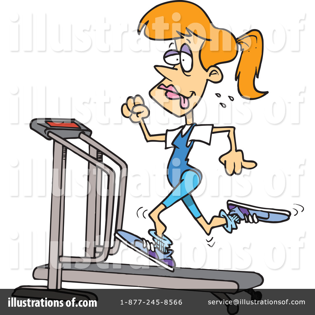 Treadmill Clipart  1044492 By Ron Leishman   Royalty Free  Rf  Stock    