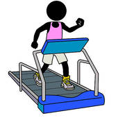 Treadmill Workout Overweight Man On The Treadmill Fitness On Treadmill