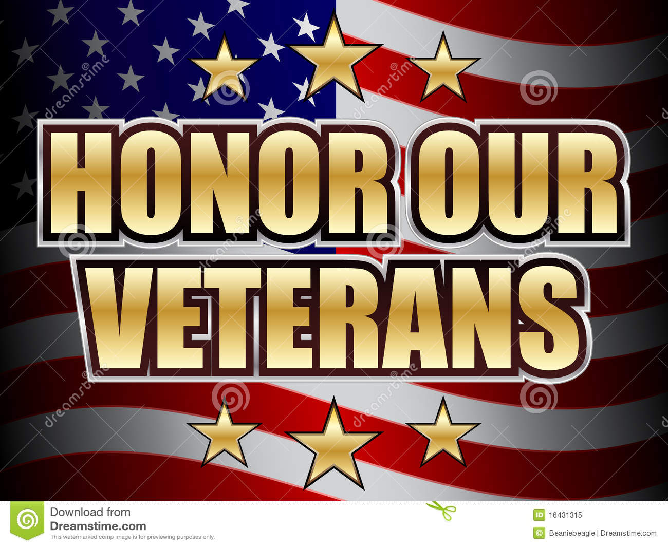 Veterans Day Clip Art Free Honor Our Veterans Day Royalty Free Stock    