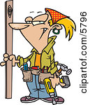 Building Maintenance Man Clipart