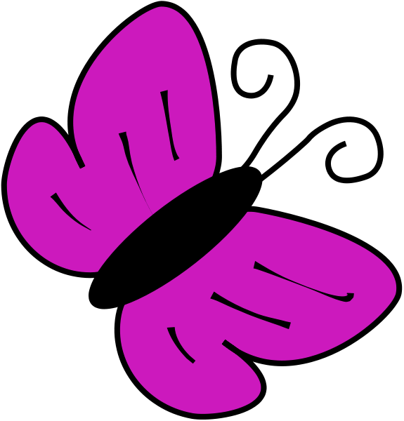 Butterfly Clip Art Purple    Animals Bugs Butterfly Butterfly Basic