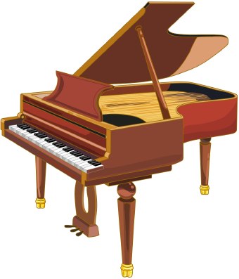 Clip Art Of A Grand Piano
