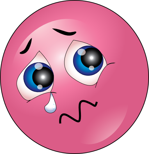 Crying Pink Smiley Emoticon Clipart Royalty Free       Clipart Best