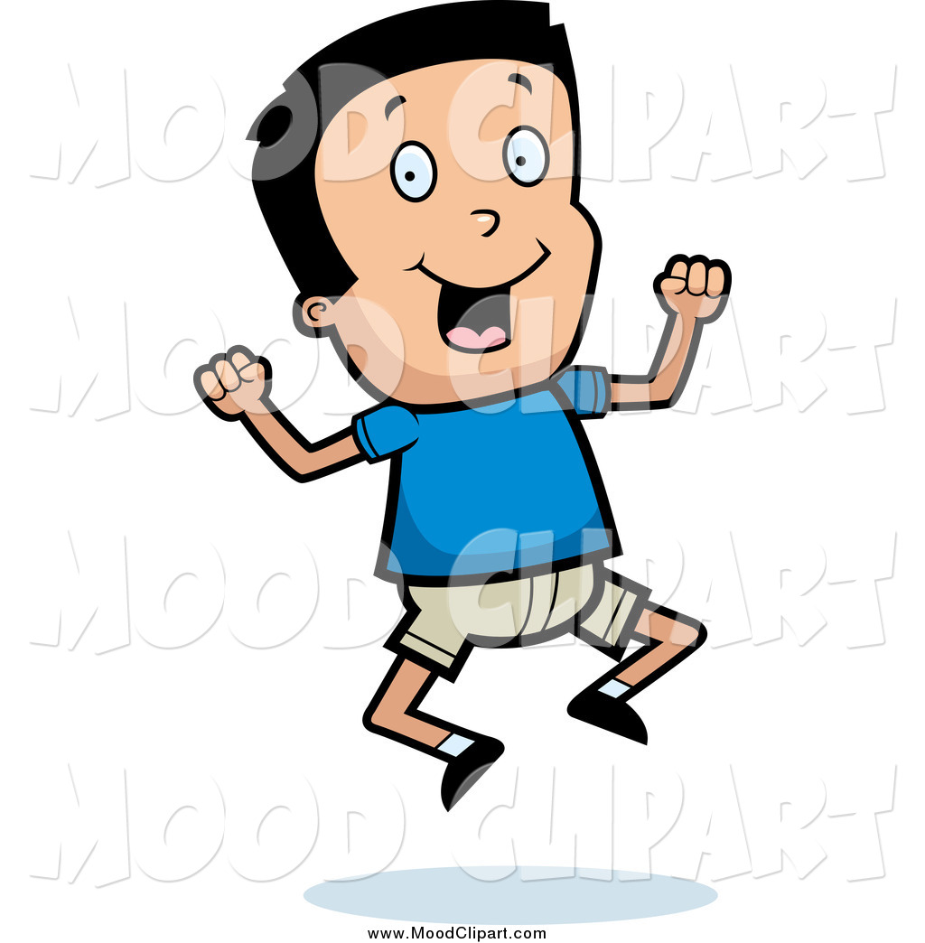 Excited Boy Clipart Mood Clip Art Of An Excited Black Haired Boy