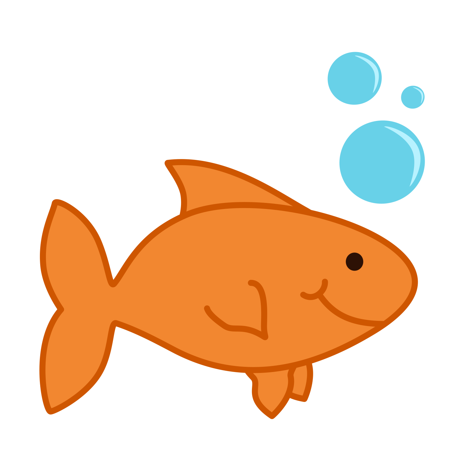 Goldfish Blank Card Printable And Free Matching Clip Art Image    Digi