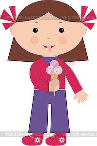 Little Girl Eats Ice Cream   Clipart Panda   Free Clipart Images