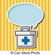 Medicine Box Theme Elements Stock Illustration