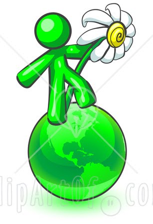 And Going Green For A Healthy Environment Clipart Illustration Jpg