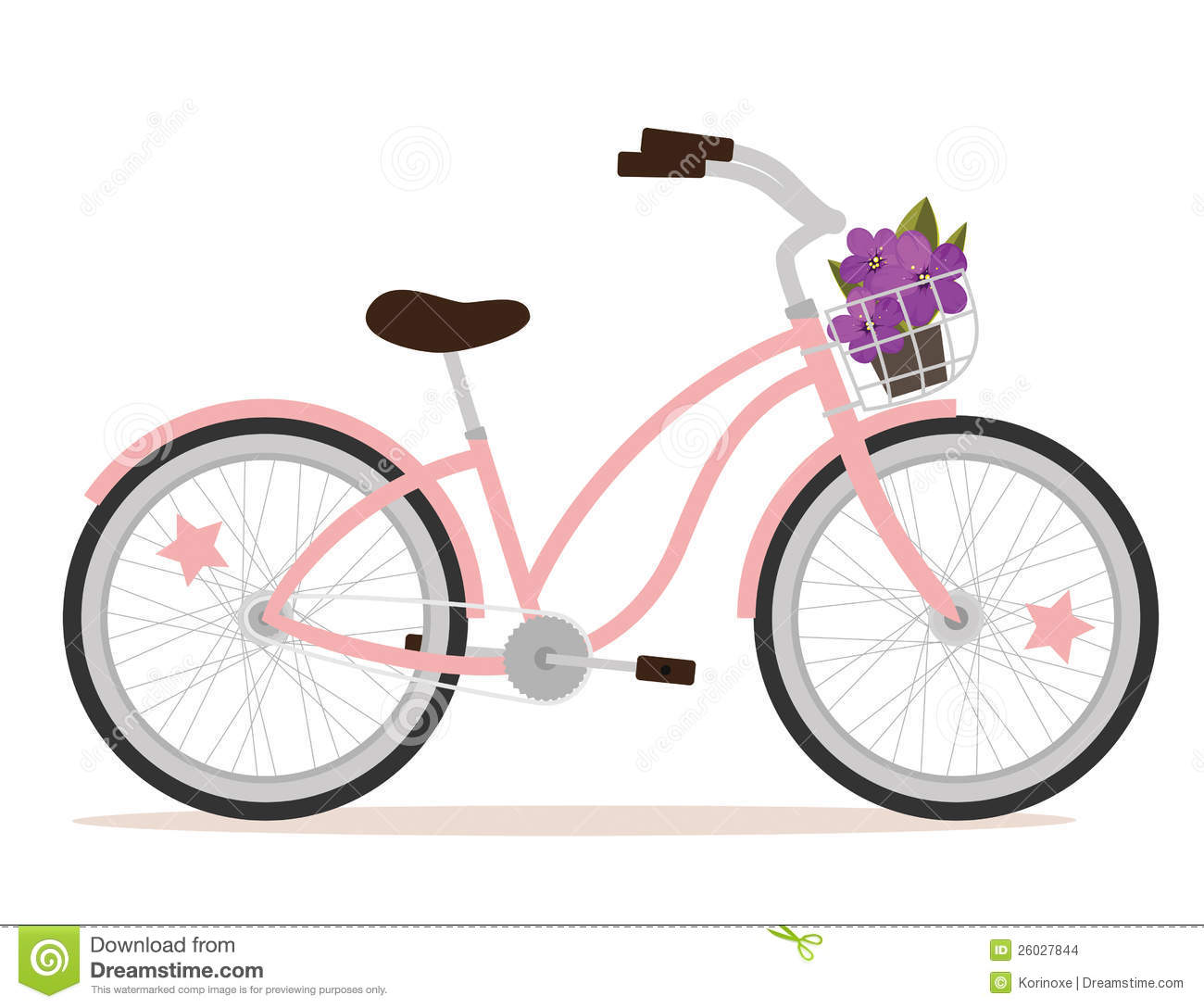 Bicicleta Cor De Rosa Imagens De Stock   Imagem  26027844