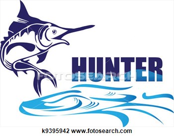 Clip Art   Hunter Fish Logo Vector  Fotosearch   Search Clipart