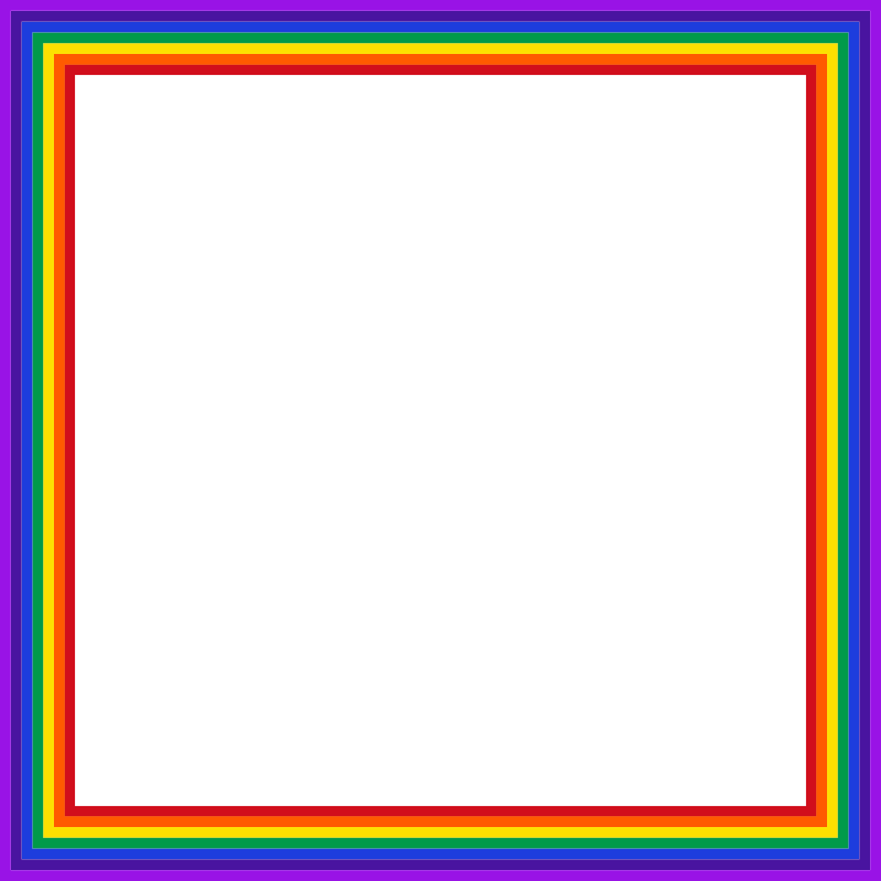 Clipart   Rainbow Square 2