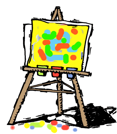 Colorful Easel   Clip Art Gallery