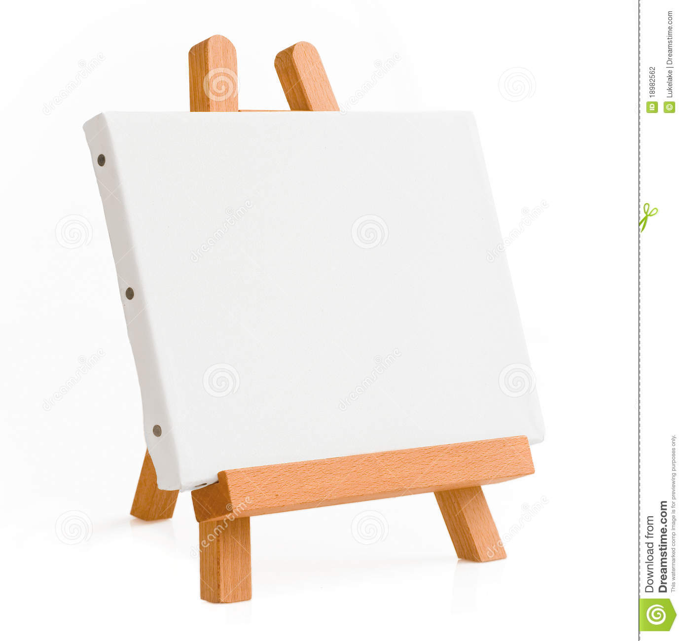 Easel For Artist  Tripod For Painting With Empty Canvas