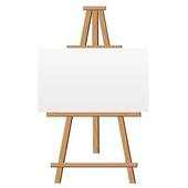 Easel Illustration   Clipart Graphic