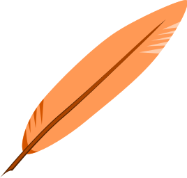 Feather Small Orange   Http   Www Wpclipart Com Animals Birds Feather