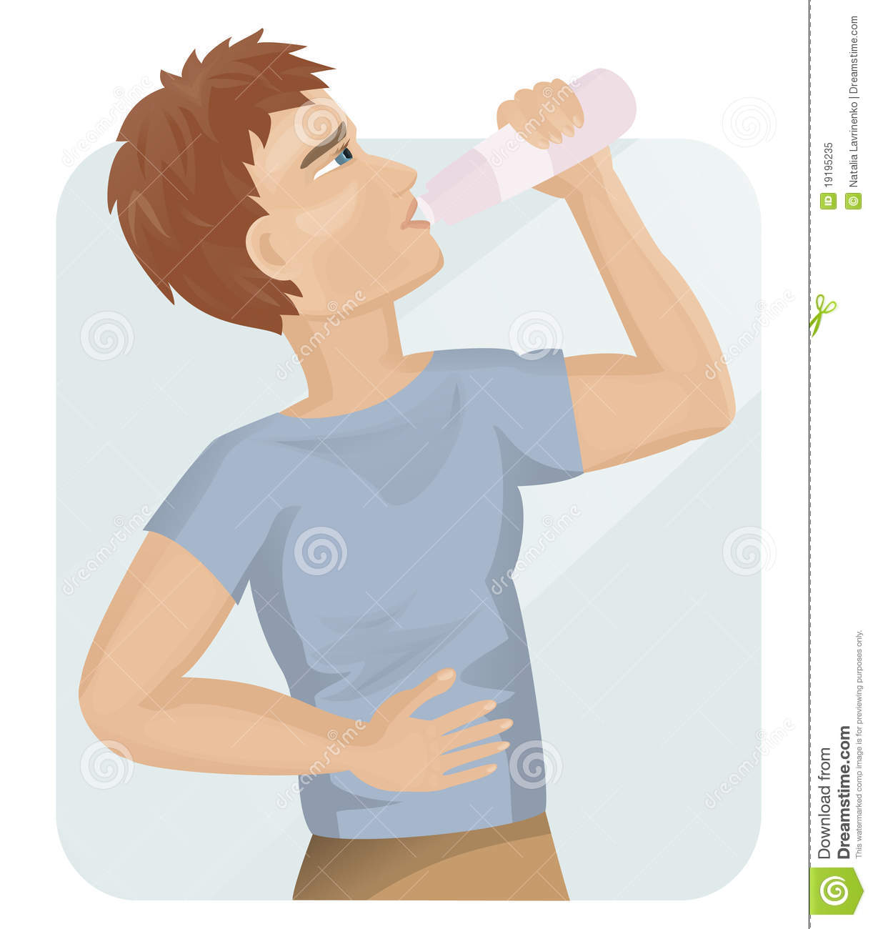 Man Drink A Water Royalty Free Stock Photo   Image  19195235