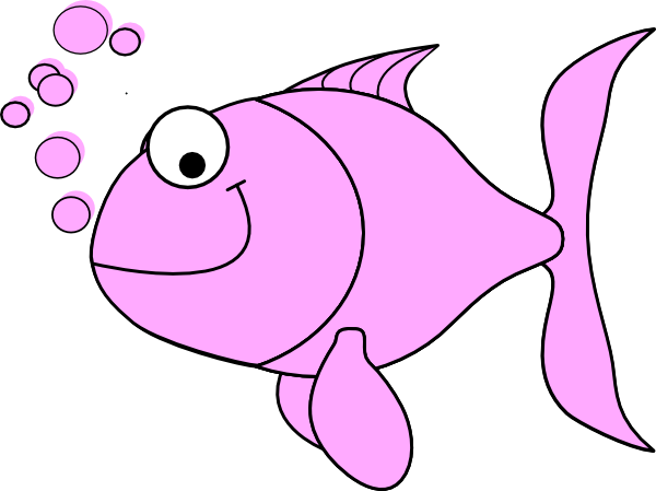 Pink Fish Bubbles Clip Art At Clker Com   Vector Clip Art Online