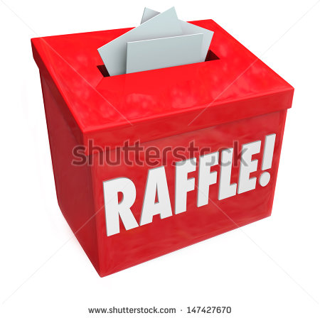 Raffle Winner Sign Inside A Raffle Box For A