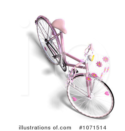 Royalty Free  Rf  Pink Bicycle Clipart Illustration By Ralf61   Stock