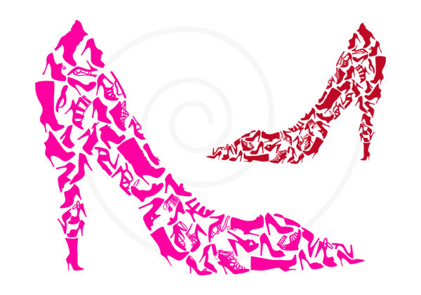 Shoe Clipart Shoe Silhouettes Digital Clip Art High By Illustree
