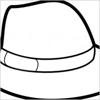 Top Hat Outline Clipart