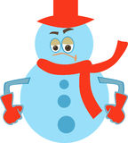 Angry Snowman Stock Images