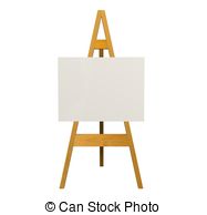 Easel   Illustration Of An Easel Over A White Background