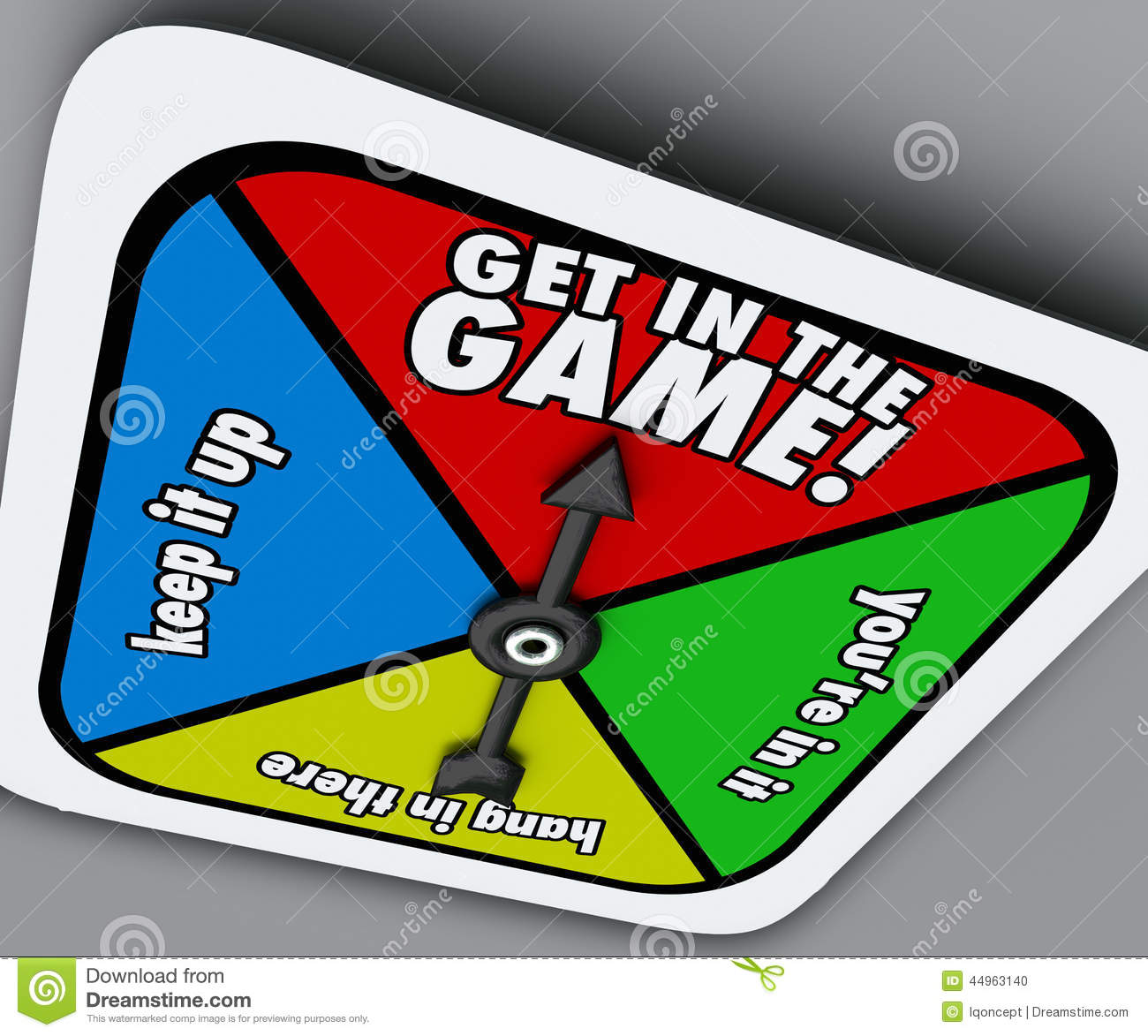 Get In The Game Words On A Spinner To Take Your Turn And A Chance At    