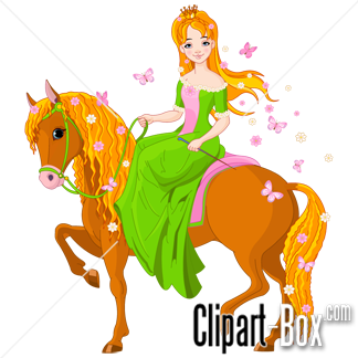 Related Princess Ride Horse Cliparts