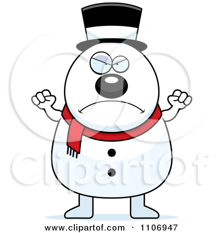 Royalty Free  Rf  Angry Snowman Clipart Illustrations Vector