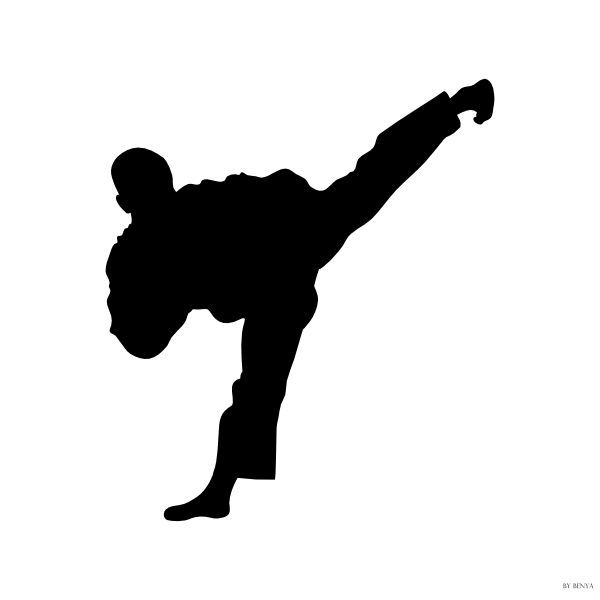 Taekwondo Kick Side Clip Art At Clker Com   Vector Clip Art Online